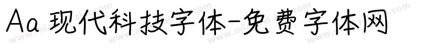 Aa 现代科技字体字体转换